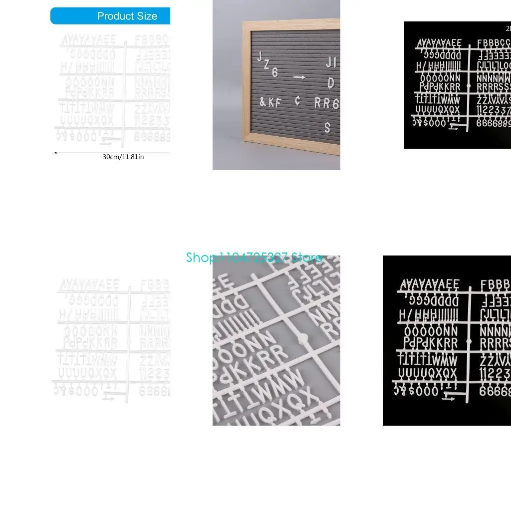 D8KF Characters Felt Letter Board Message Board Letters Letterboard Matching Letters