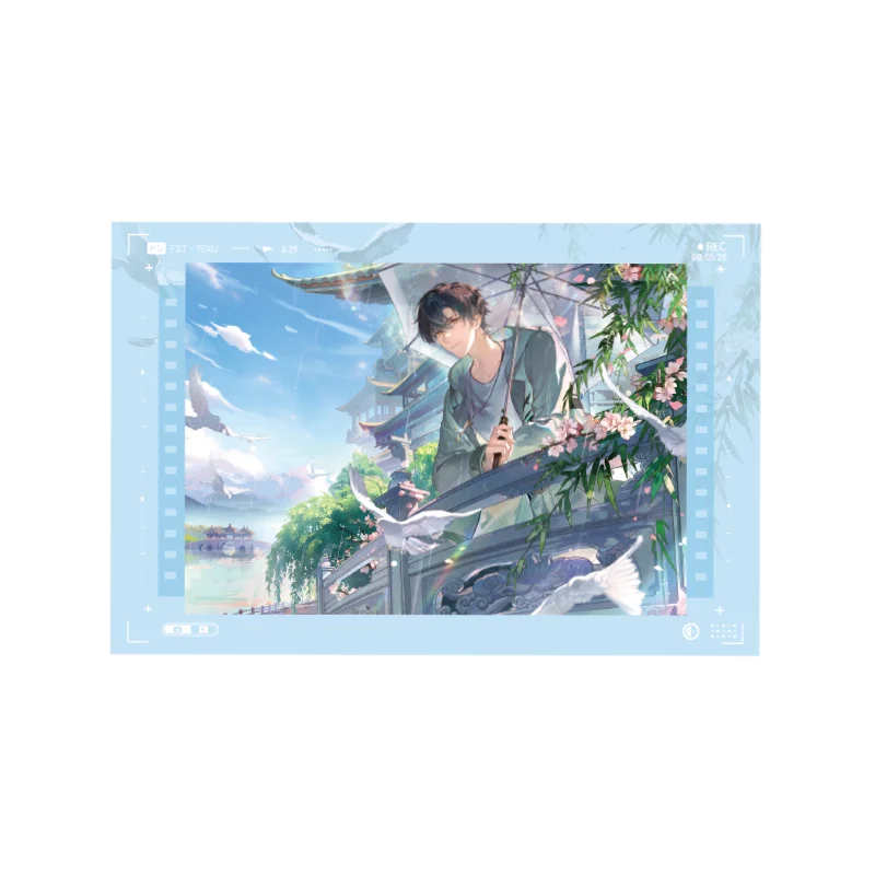 The King's Avatar Time-Stopping Series Merchandise Ye Xiu's 24th Birthday Illustration Board Stand Badge