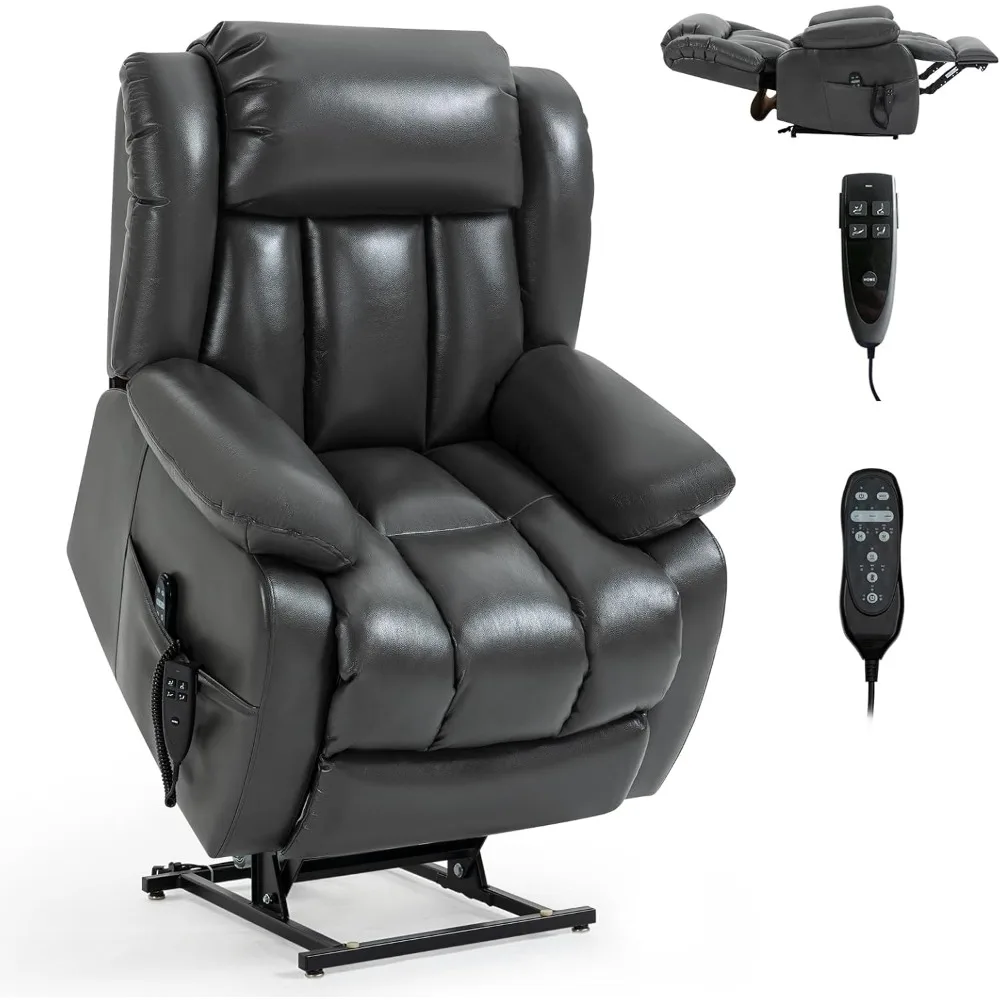 Masajlı ve Isıtmalı Çift Motorlu Düz Elektrikli Kaldırmalı Yatar Sandalye, Yaşlılar için Kaldırma Sandalyeleri, Sonsuz Yatar Sandalye