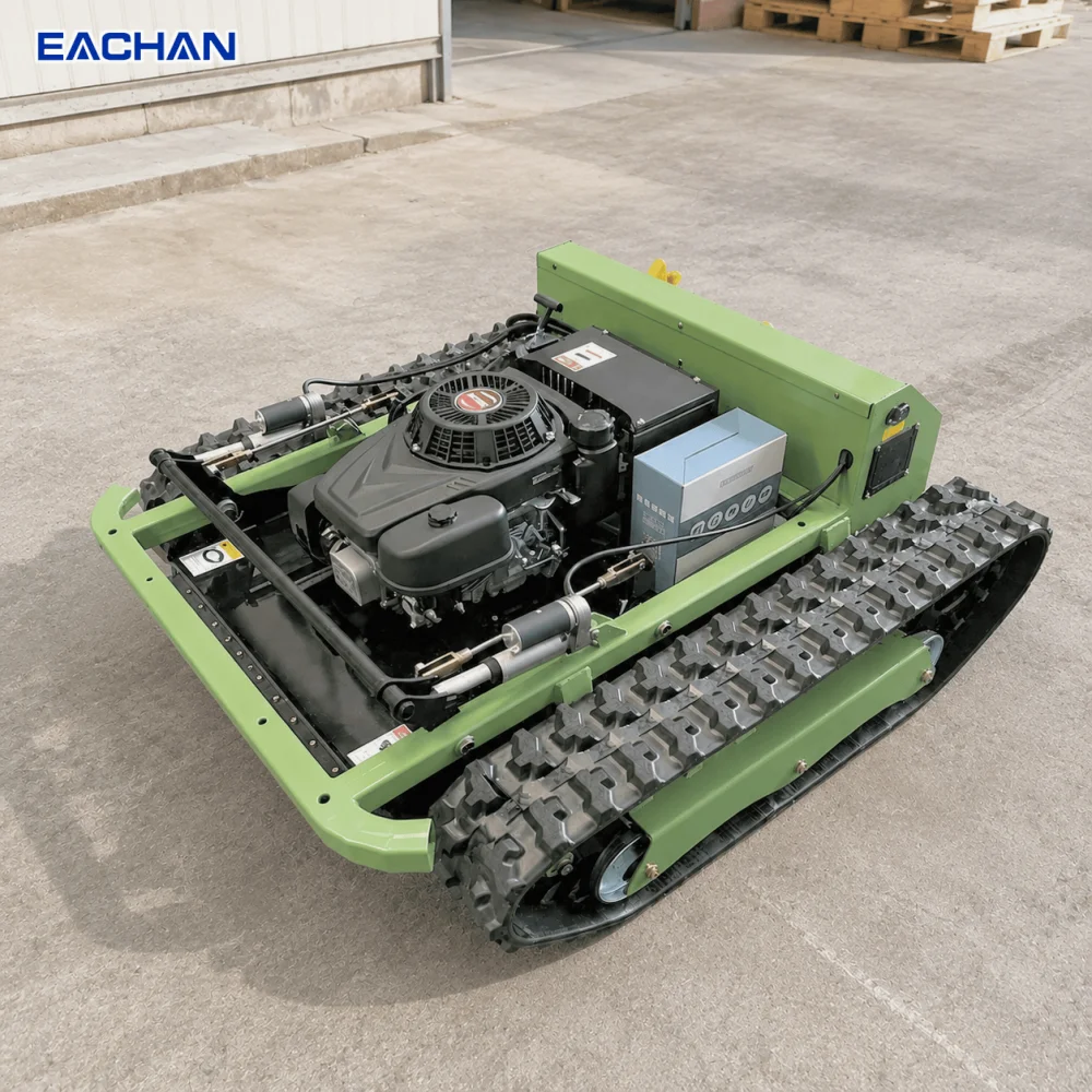 Remote Control Lawn Mower Tracked Brush Mower All Terrain EPA CE Certified Commercial Grade Grass Cutting Equipment