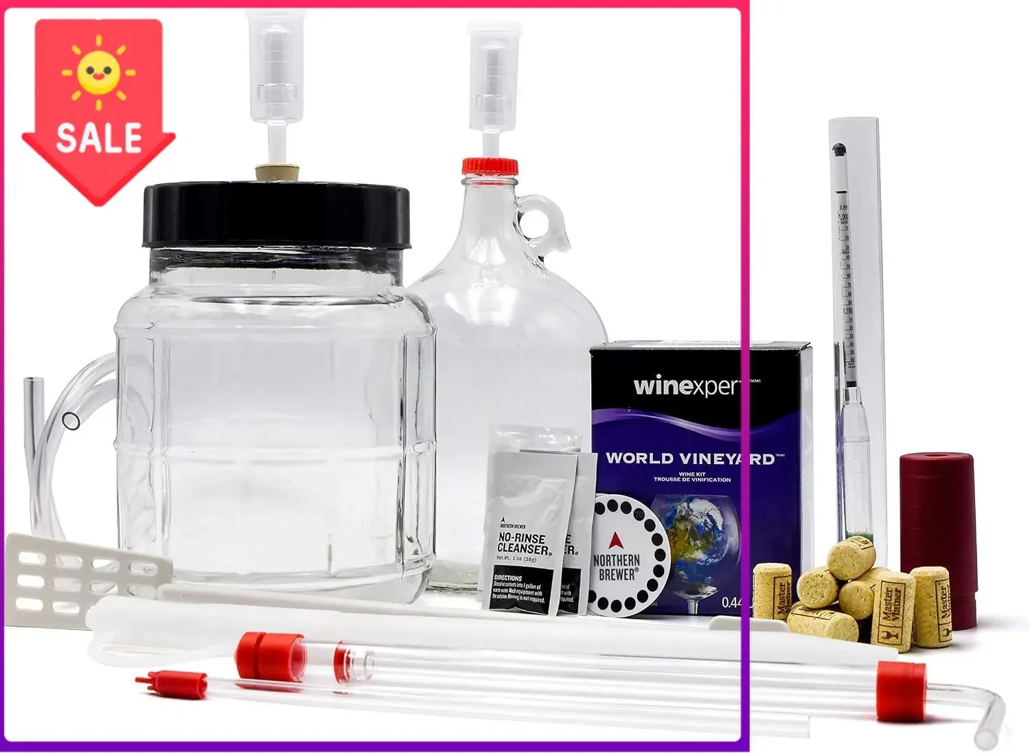 US Shipping Brand new  Merlot Wine Homebrewing Starter Kit, 1 Gal