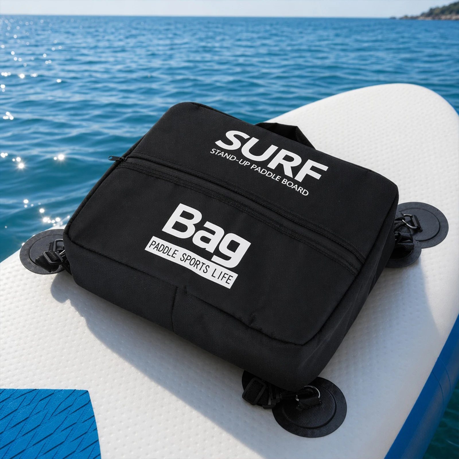 Oxford Kayak Paddle Board Deck Bag Lightweight Cooler Storage Bag with Fixing Buckle Paddle Board Storage Bags Kayak Accessories