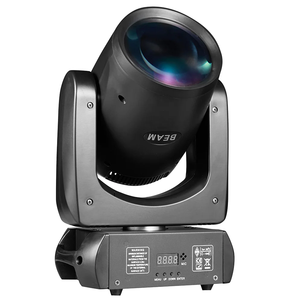 

200W 7R LED Beam Moving Head Lighting 15 Gobos,12 Color DMX512/Sound Activated For Show KTV DJ Concert Stage Disco Lighting Wash