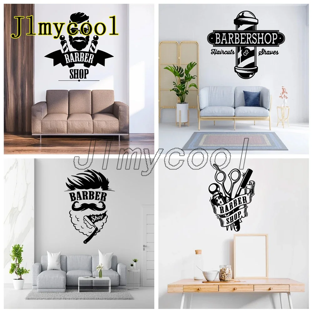 

Barbershop Sticker Waterproof Vinyl Wallpaper Home Decor Wall Art Sticker Murals Decal Sticker