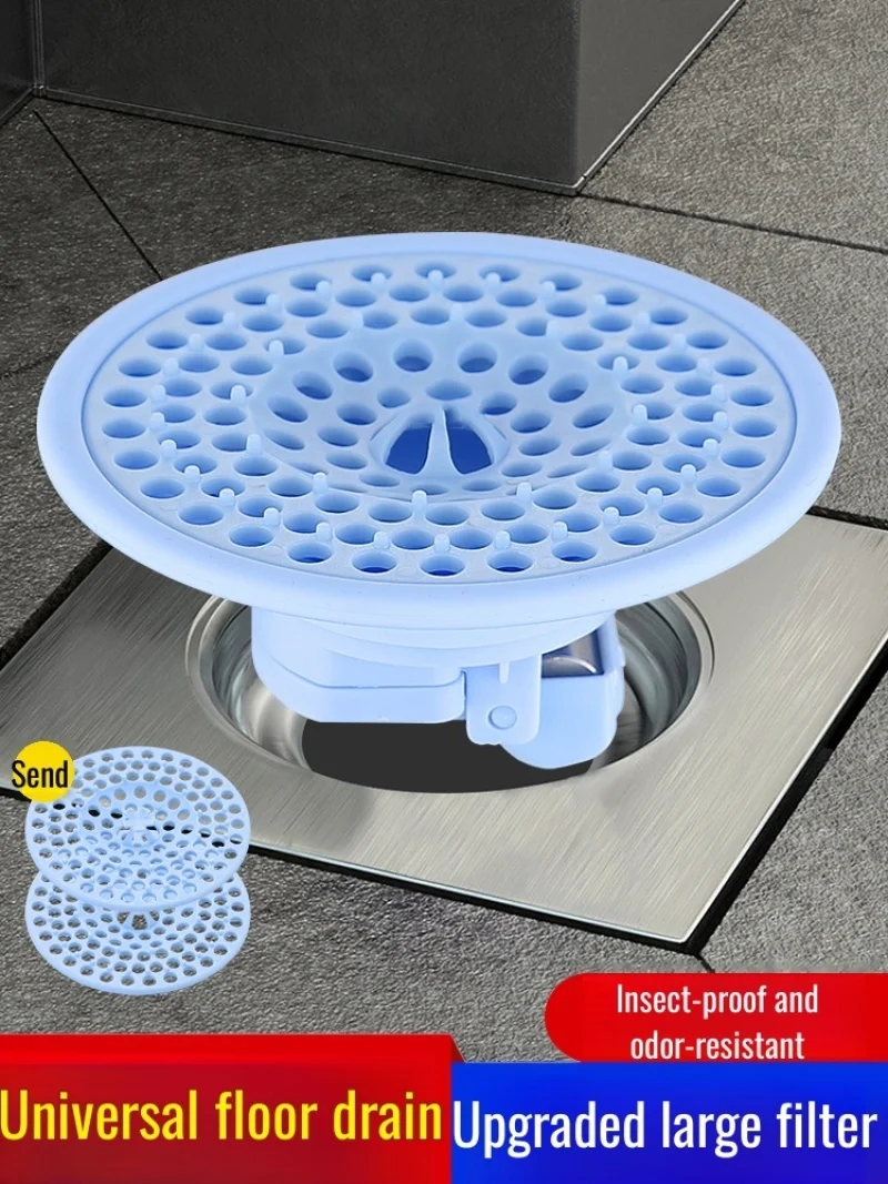 Bathroom floor drain anti-odor inner core universal toilet anti-bug sewer pipe anti-return odor sealing closed cap