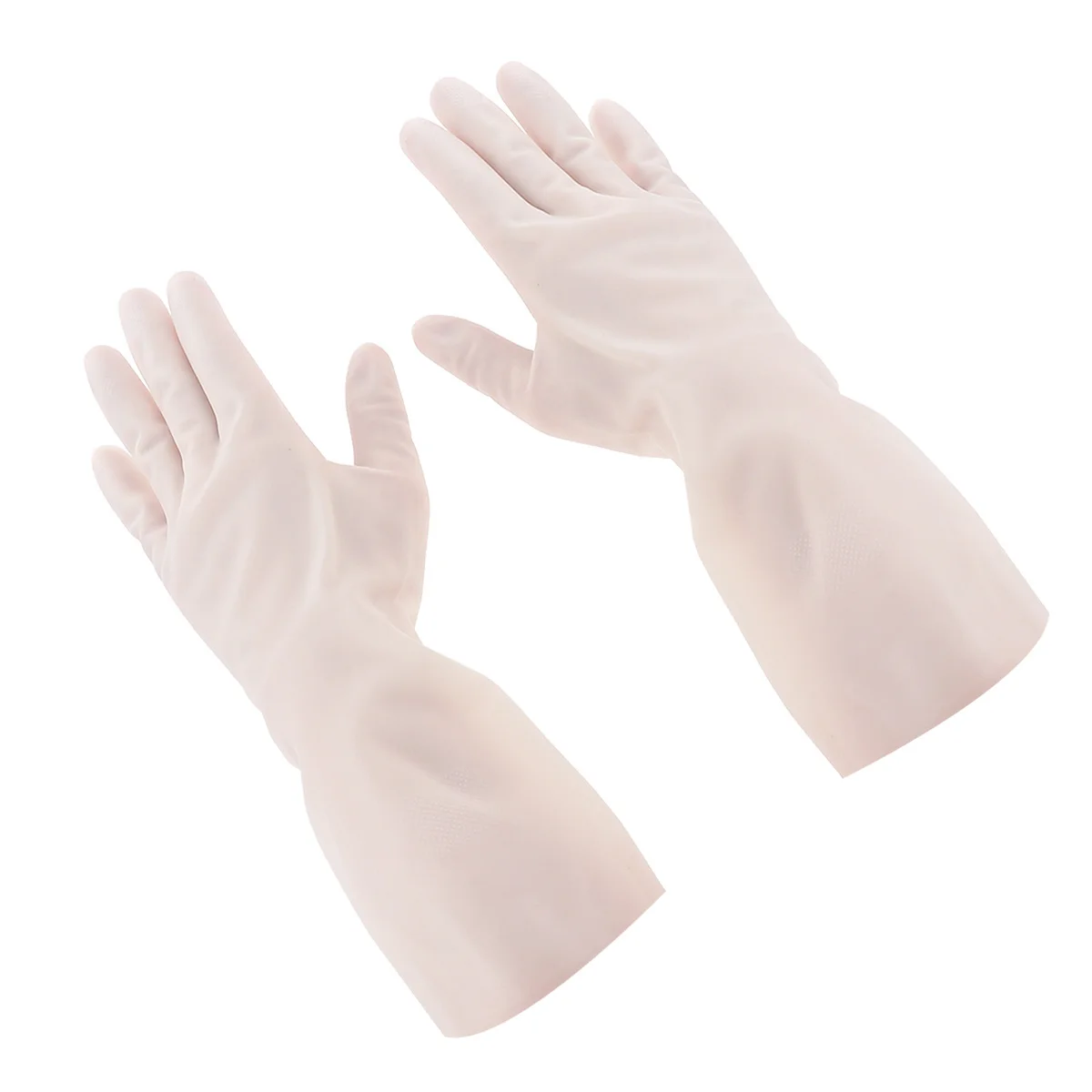 

1Pair Dishwashing Gloves Housework Cleaning Gloves Breathable Lightweight Reusable for Kitchen Laundry Gardening Car Wash White