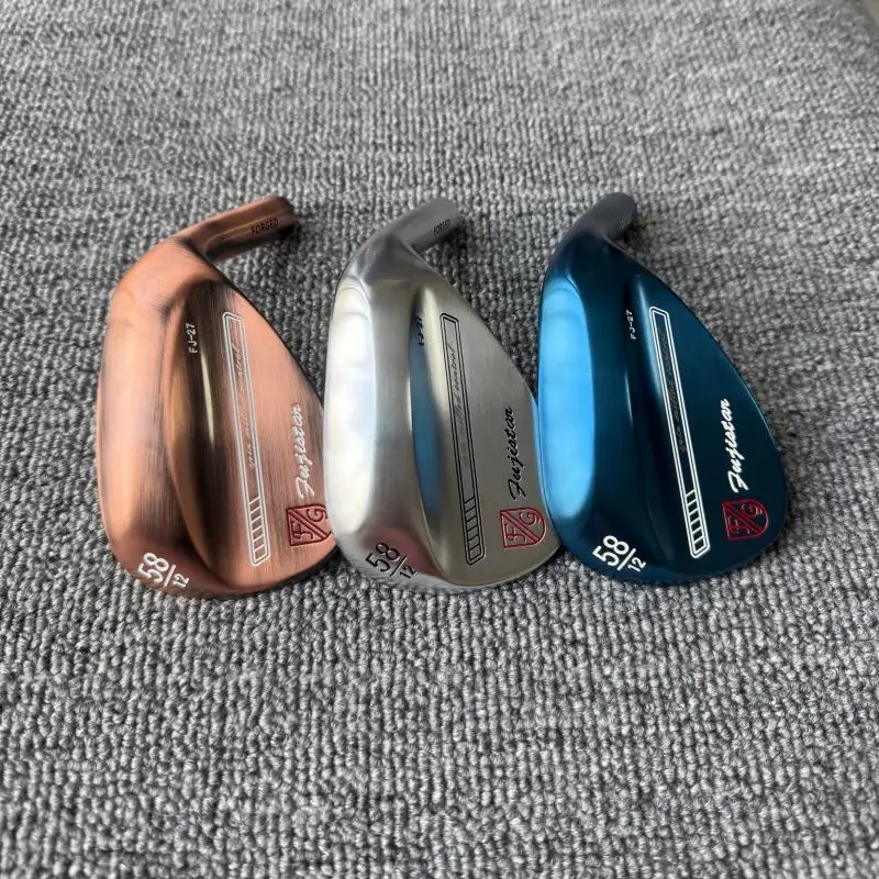 fujistar-golf-fj-27-nuevo-wedge-de-golf-de-acero-al-carbono-forjado-cabeza-de-golf-con-superficie-fresada-colores-plata-cobre-y-azul-a-elegir