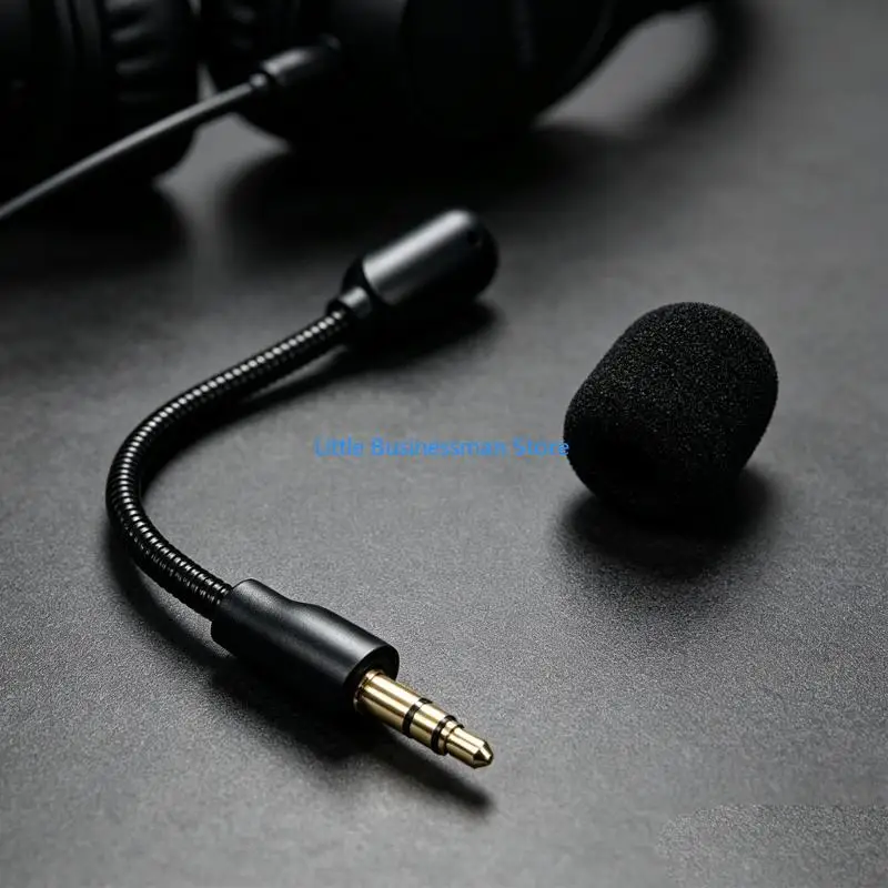 Schwarzes Headset-Mikrofon für GPRO, flexibler Galgen mit Schaumstoff-Windschutzscheibe und ABS-Außengehäuse, 14 5 5 Zoll – Detail 5