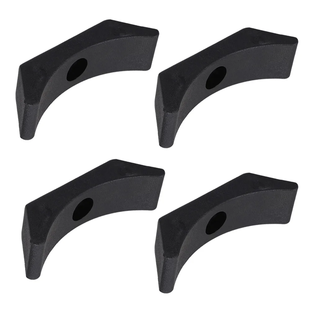 

4pcs Dumbbell Rack Black PP 140mm Fitness Accessories Plastic Saddles Replacement Cradles Holders Durable Simple Practical
