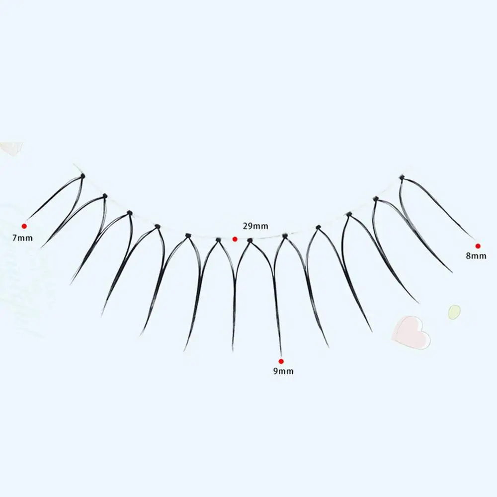 5 Paar natürliche weiche wiederverwendbare falsche Wimpern U-förmige koreanische Cosplay-Fälschungswimpern Augen-Make-up-Tools für verbesserte Augenschönheitsfrauen