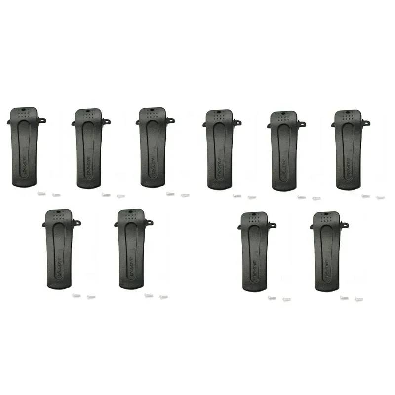 

Набор из 10 новых запасных клипс для крепления на пояс для раций Baofeng BF-666S BF-777S BF-888S с 2 винтами