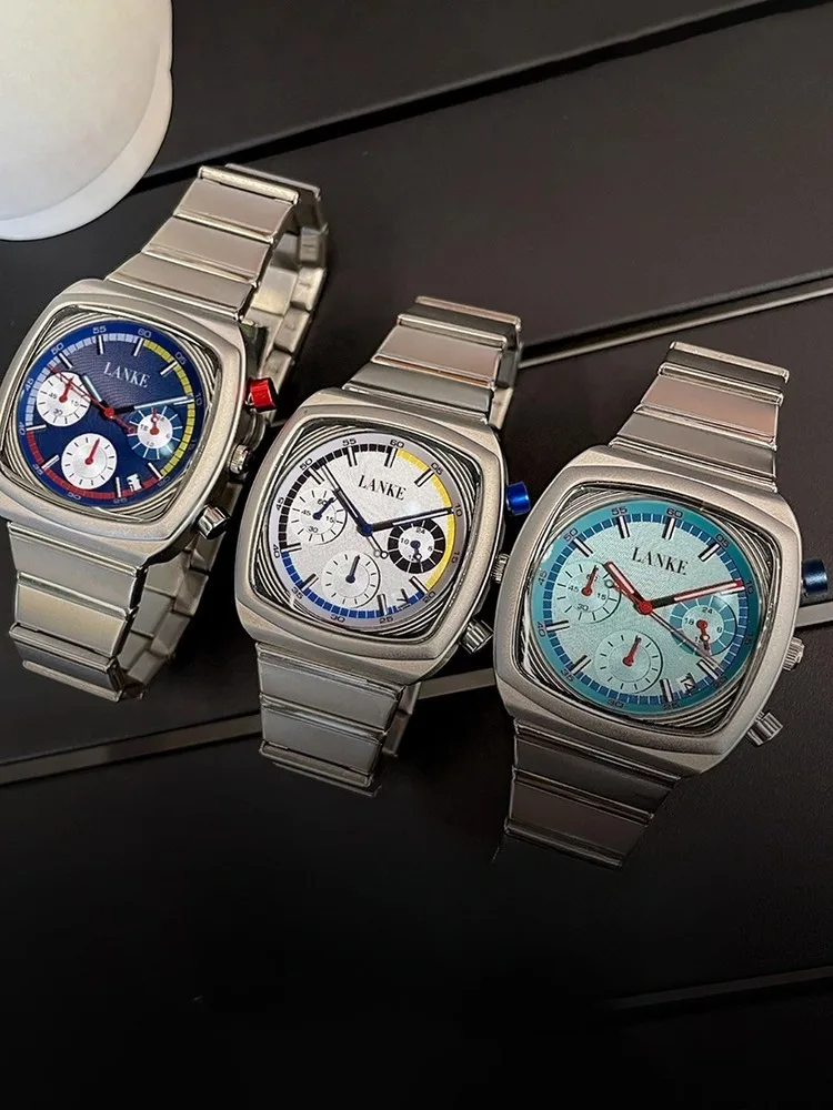 

Fashion Casual Stainless Steel Quartz Watch for Women and Men Waterproof Elegant Design Timer Calendar Function Clock