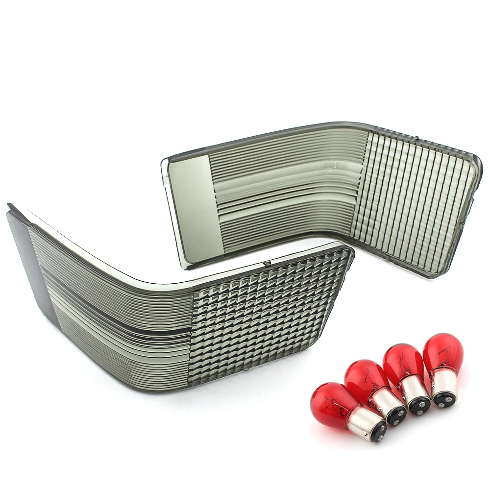 Motorcycle 1Set Tour Pak Pack Lens Cover Running Bulbs Kit For Harley Tour Glide Ultra Classic FLTCU FLHTCU 1989-2013