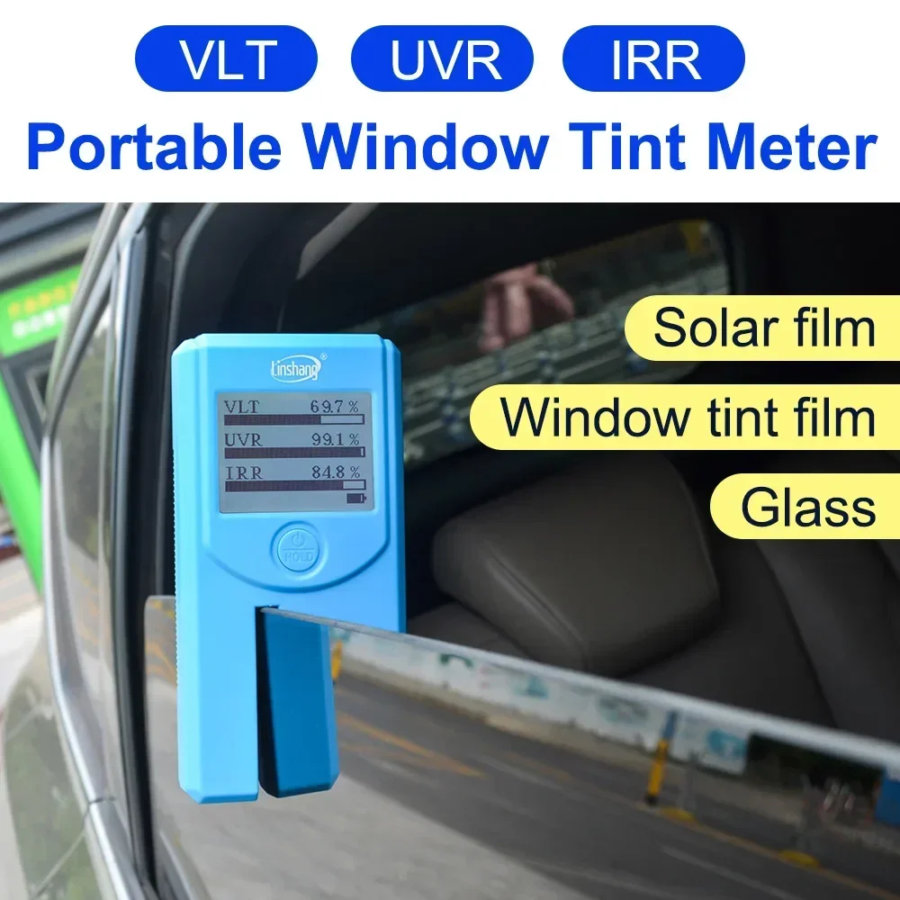 2026/Custom LS163 LS163A 3 in 1 Tint Transmission Meter Automotive Car Solar Film Tester Window Tint Meter