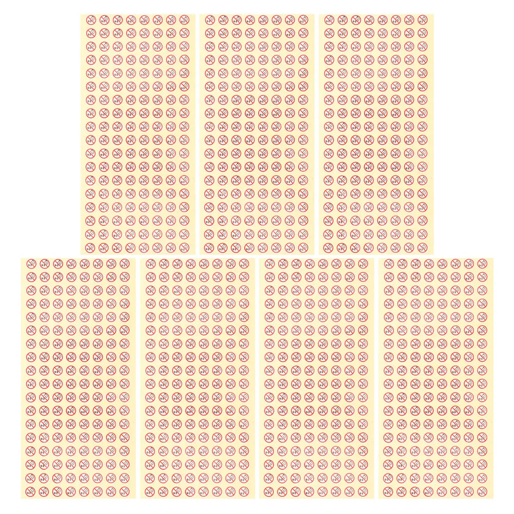 

500 шт. предупреждающих наклеек-этикеток для знаков безопасности и запретов, самоклеящиеся этикетки для организации дома, средства для защиты от детей