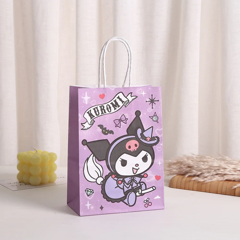 24Pcs/Set Party Gift tote Bags Cartoon Paper Cookies Candy Bags for Baby Shower Kids Girls Birthday Party Decorations Supplies