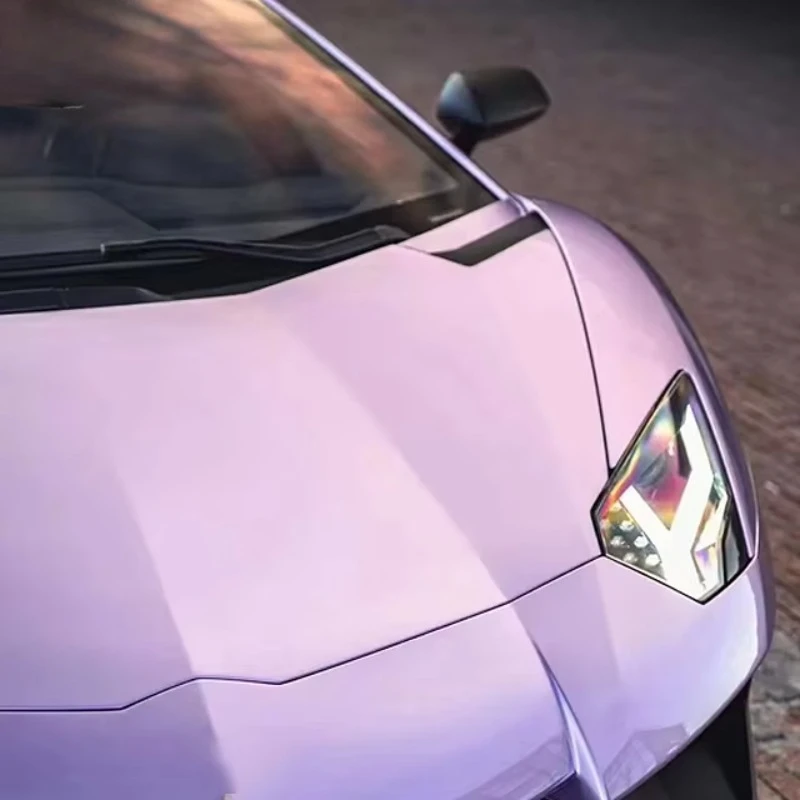 الجملة PET بولي يوريثان يلقي HD لامعة أولفيرا الأرجواني سيارة التفاف الفينيل 1.52X18M/5X60FT كامل لفة الحجم المصنع مباشرة