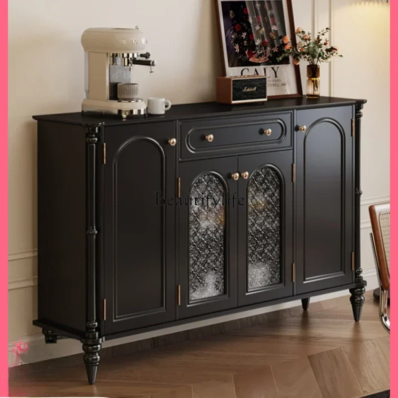 

12 American retro style dining side cabinet, living room against the wall storage locker