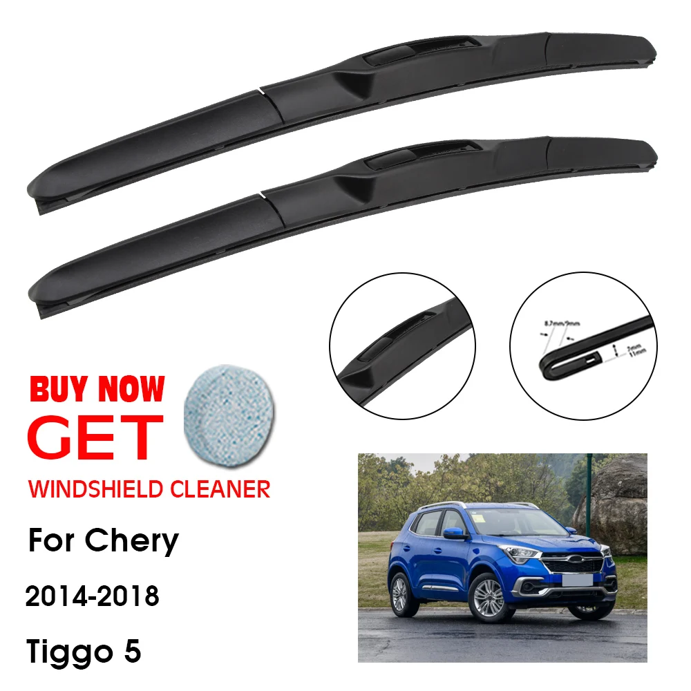 

Car Wiper Blade For Chery Tiggo 5 26"+18" 2014-2018 Front Window Washer Windscreen Windshield Wipers Blades Accessories