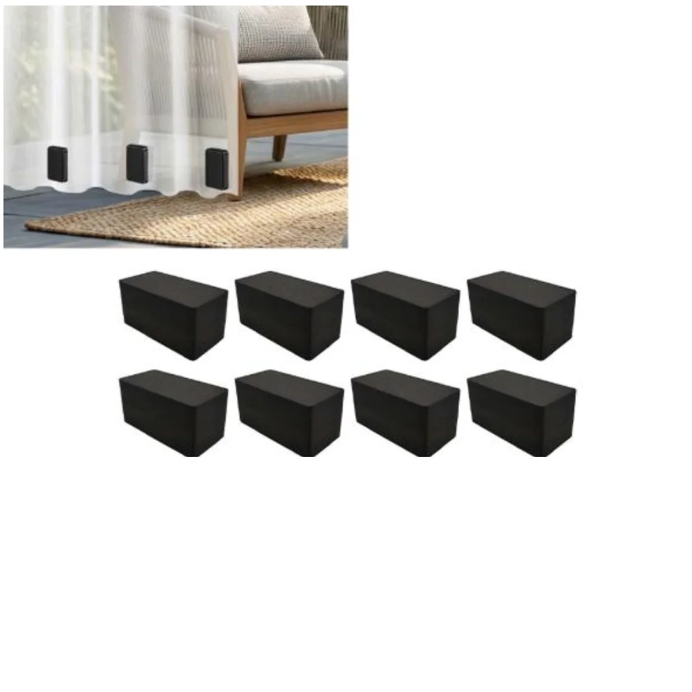 Single Sided Magnetic Weights for Outdoor Curtains 16 pcs Plastic Encased Waterproof Rust Resistant for Tablecloths