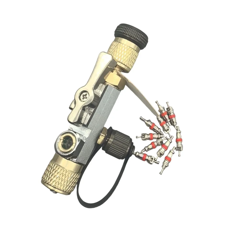 5/16 Inch Magnetic Valve Core Removal Tool With Sight Glass And 10*Valve Core Compatible With R32 And R410A Cooling Systems