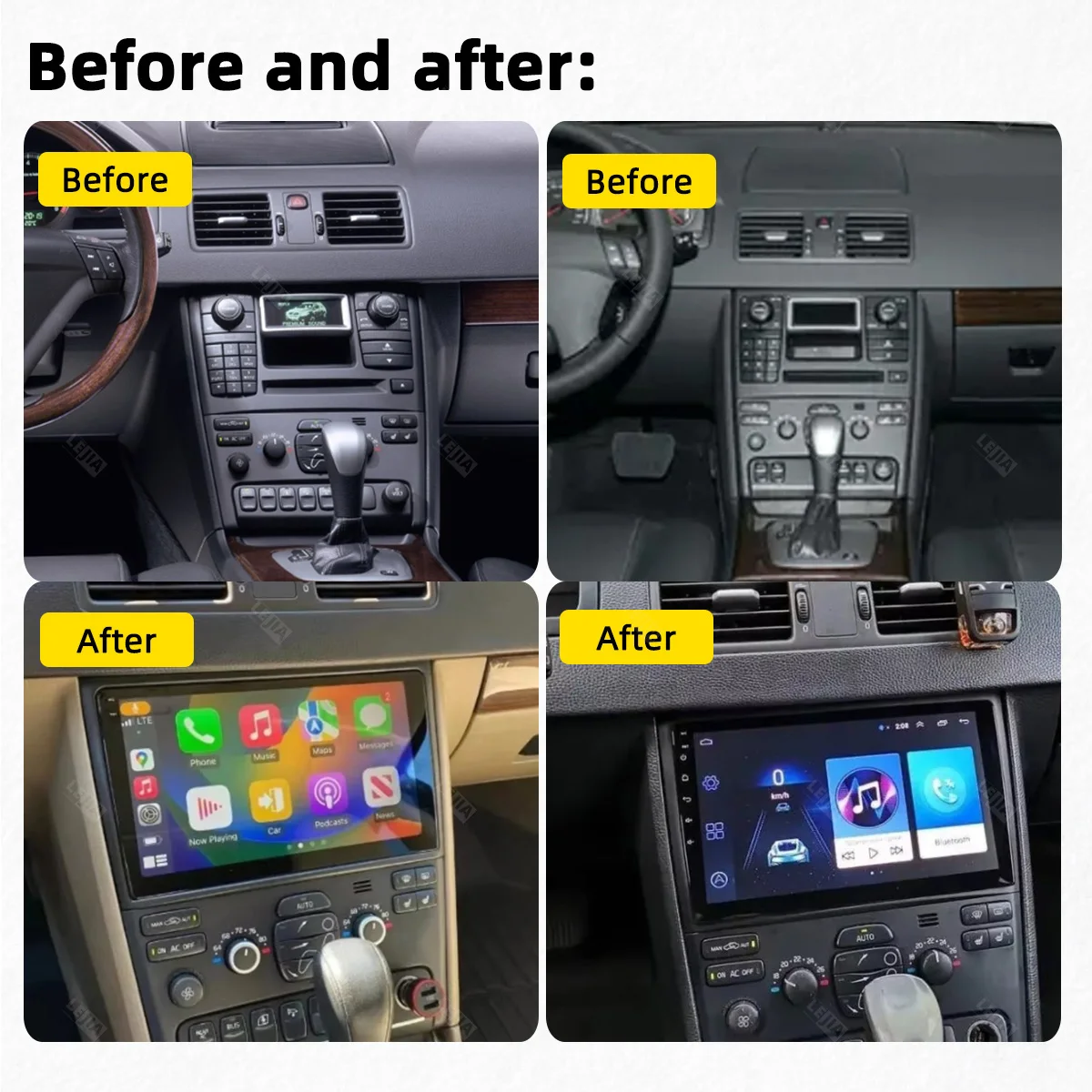 Car Multimedia Player For Volvo XC90 2004 - 2014 Android 2 Din Car Radio GPS Navigation Carplay Android auto Touch FM 4G Stereo - view 2