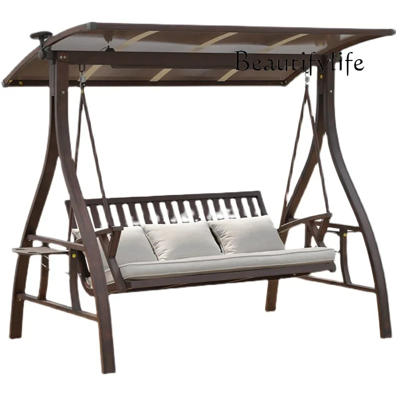 

Outdoor Courtyard Garden Balcony Rocking Chair Home Leisure Double Swing Chair