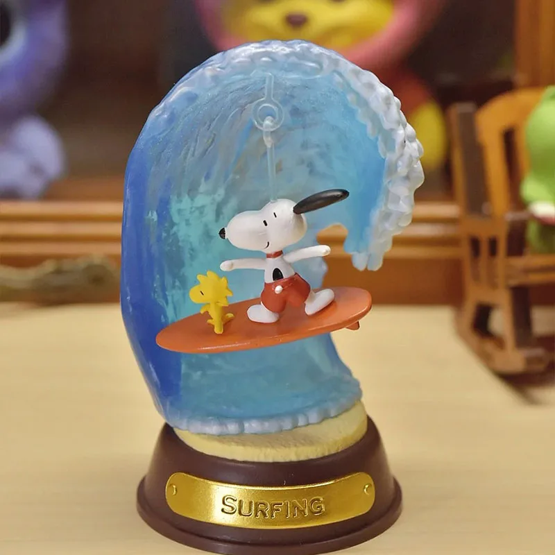 ريمينت سنوبي سوينغ سلسلة مصغرة مجموعة الساحرة حديقة المشهد لطيف الفول السوداني الشكل تحصيل الحركة المتحركة نموذج هدية لمحبي #5