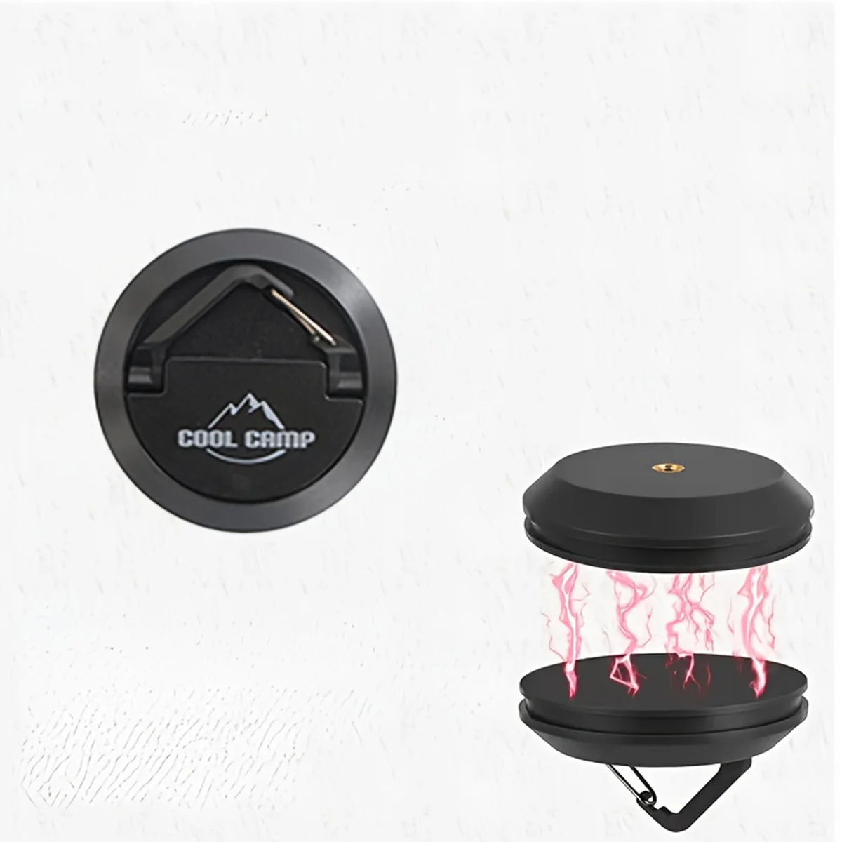 Magnetische Outdoor-Haken, Bohrfreie Magnetische Aufhängehalterungen, Haken für Camping-Markisen, Zelte und Lichter, Outdoor-Camping-Zubehör