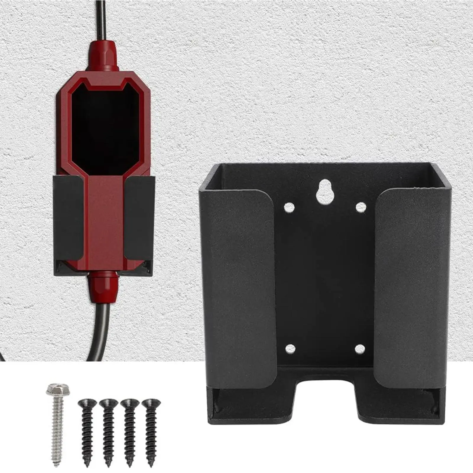 Ev Charger Control Box Wall Mount Charging Box Holder EV Charger Cable Holder Electric Vehicle Plug Holster Control Box Holder