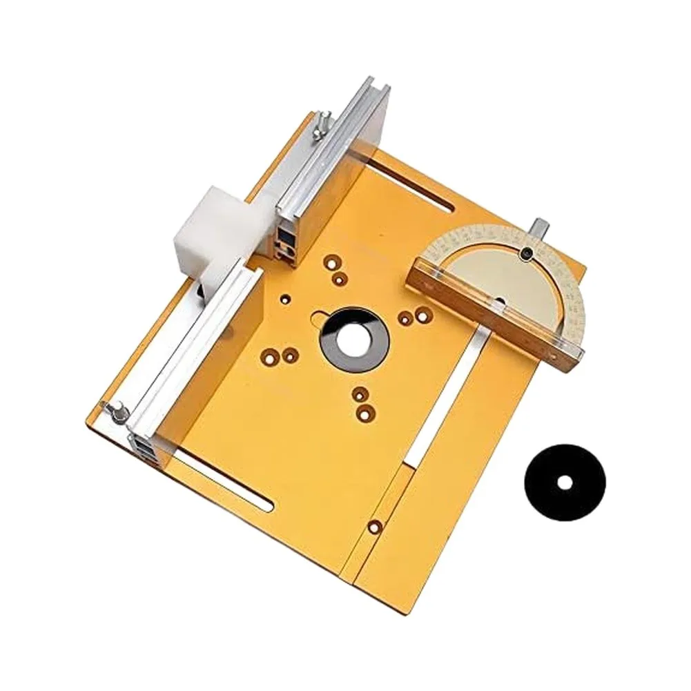 For Precision Woodworking Router and Adjustable Workbench for Carpentry Projects Alloy Build Gold Color 28x26x5cm