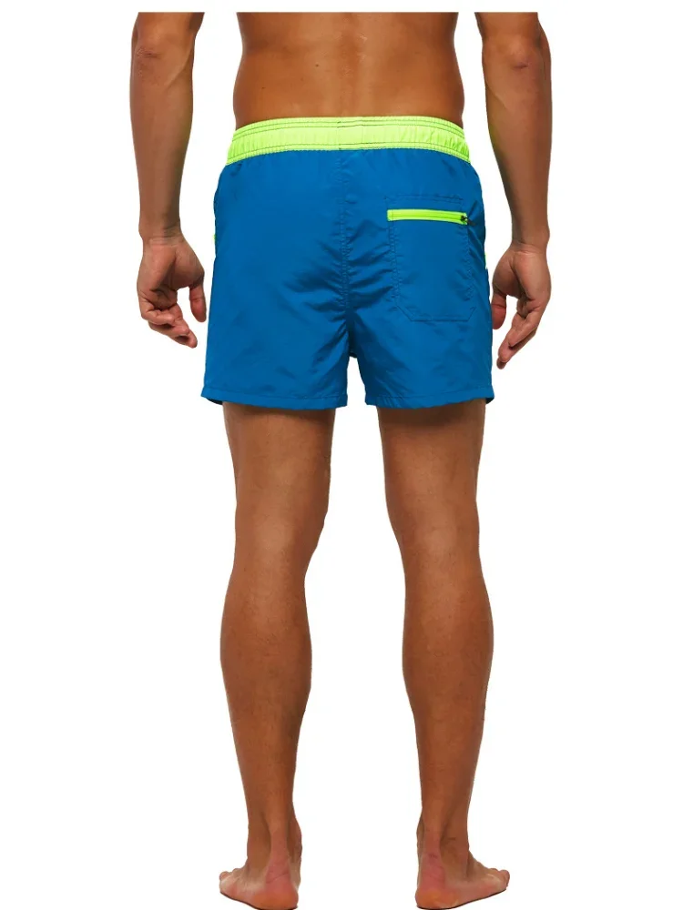 Heren zwemshorts zomer badmode zwembroek zwemkleding sneldrogend surfen strandkleding broek shorts met zakken rits zwart 4XL