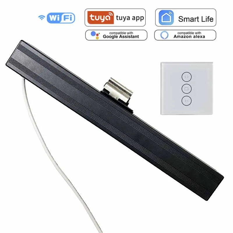Black AC Wifi Tuya Smart Life APP Control Electric Window Operator Intelligent Skylight Motor For Greenhouse Ventilation