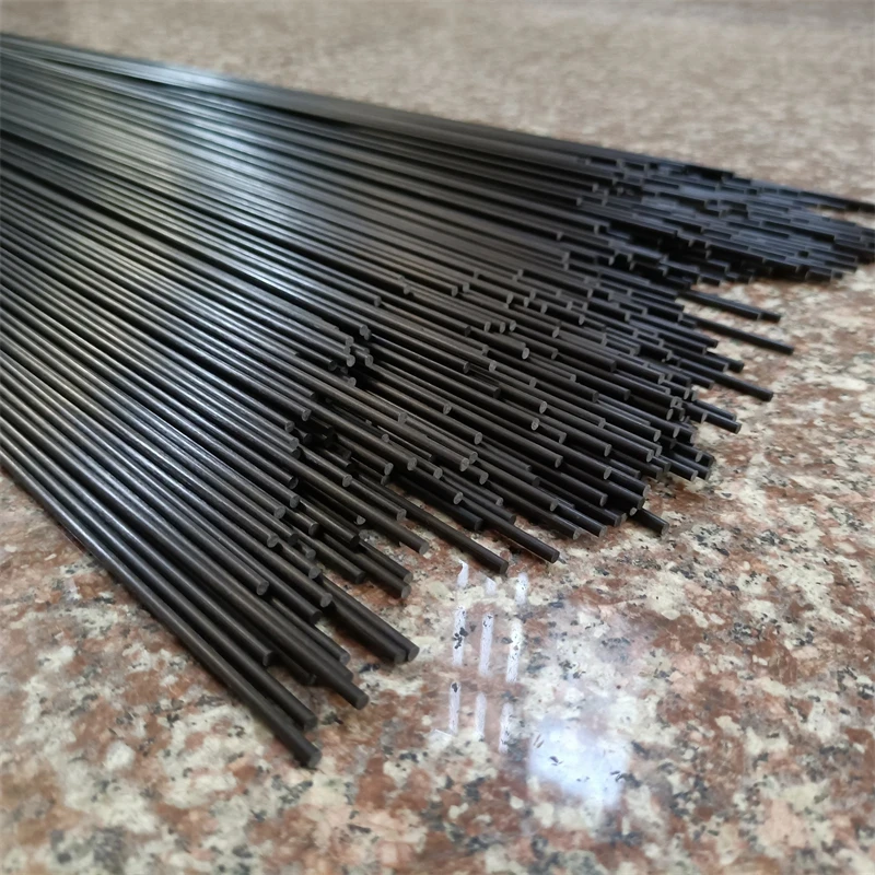 High Modulus Carbon Fiber Rod 0.3mm-22mm High-strength Solid Carbon Bar Aviation Model Material Accessories Length 500mm 1000mm