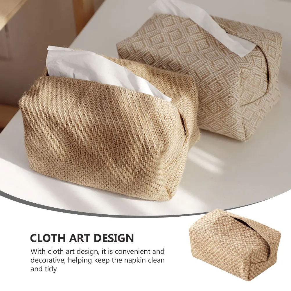 

1pc Creative Tissue Bag Decorative Napkin Container Tissue Storage Bag For Home Restaurant Bedroom Living Room