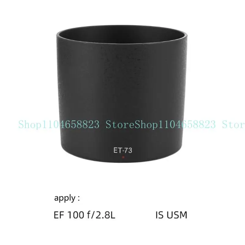 652F ET73 Camera Mount Lens Hood Lens Plastic Lens Presentive for 100mm f/2.8l