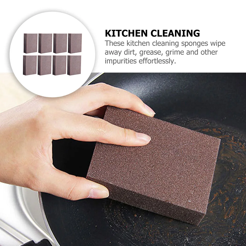 15 Pcs Sponges Dish Pot Multifunction 95X7X25CM Kitchen Supply Brown Scrub Nano Carborundum Multi-function