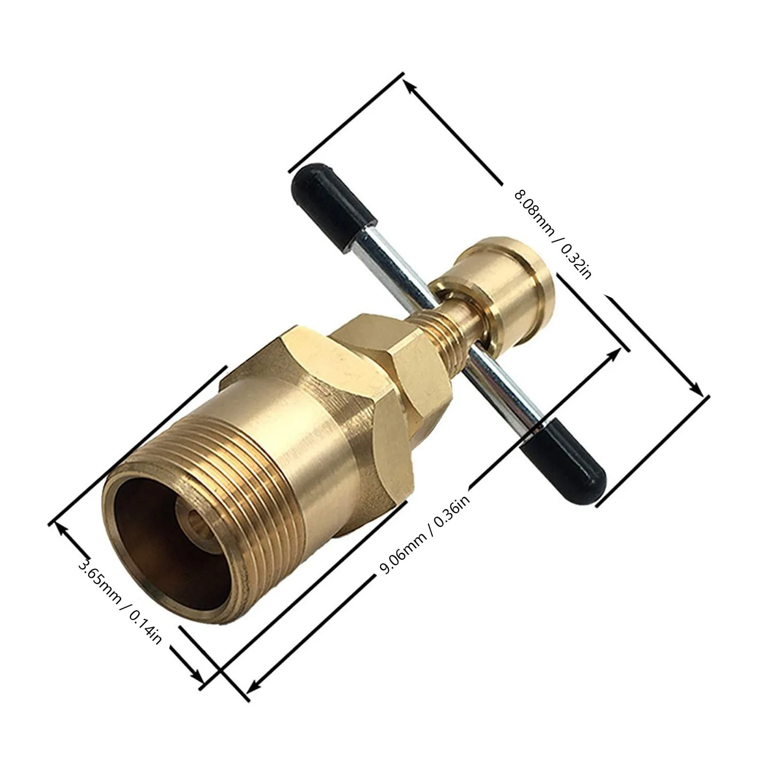 Extracteur d'Olive avec Tuyau en Laiton Massif de 15mm et 22mm, Outil pour la Maison