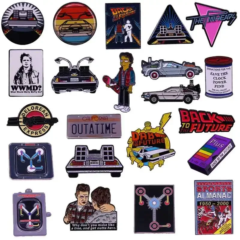 Science Fiction Action Movies Cartoon Character Badge Originality Enamel Pins Metal Comic Brooch Backpack Hat Bag Decorate Gift