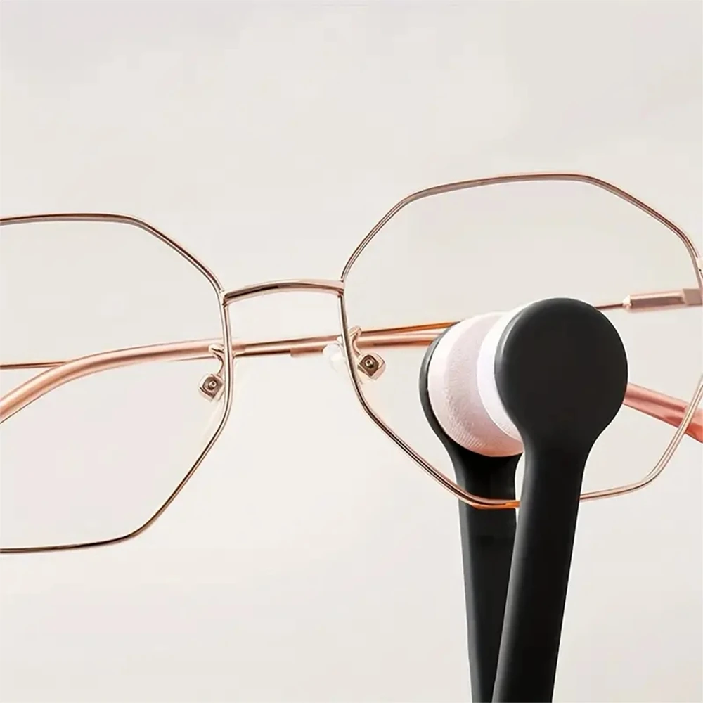 1pcs New Creative Two-Side Portable Multifunctional Glasses Cleaning Rub Sunglasses Spectacles Microfiber Cleaner Brushes Wiping