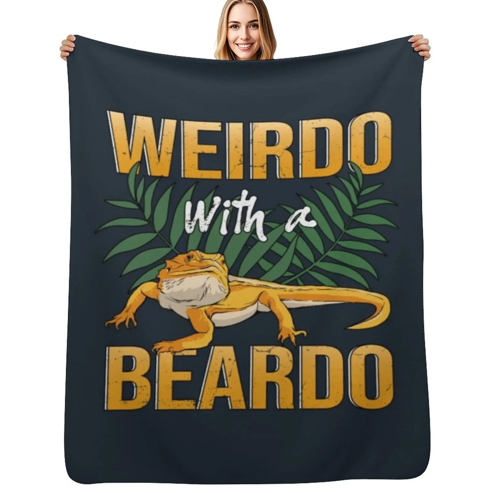 

Bearded Dragon Pet Lizard Terrarium Lizard Owner Throw Blanket anime Weighted Retros Blankets
