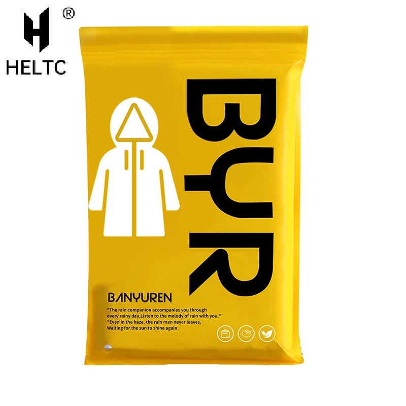 Outdoor Hiking Travel Portable Thickened Long Jumpsuit Raincoat Non Disposable Adult Raincoat EVA Wear-resistant Camping
