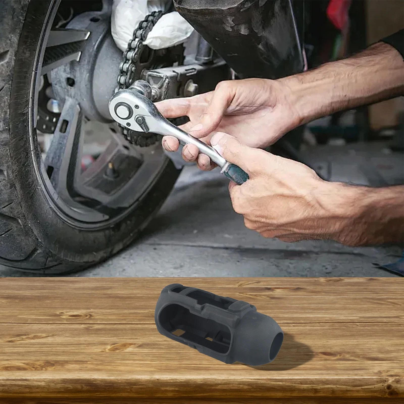 

DCF900 Wrench Cover PB900.899-QZ Boot Tool Maintenance Corrosive Materials Resistant Form-fitting Design Flexible Material