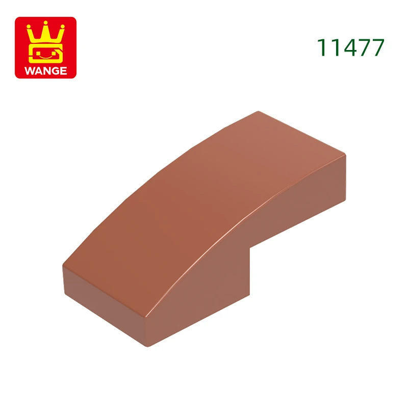 Wange 310 stks/partij 11477 Helling Gebogen 2x1x2/3 Blok Moc Kleur Accessoires Compatibel met Baksteen DIY kinderen Speelgoed Montage Onderdelen