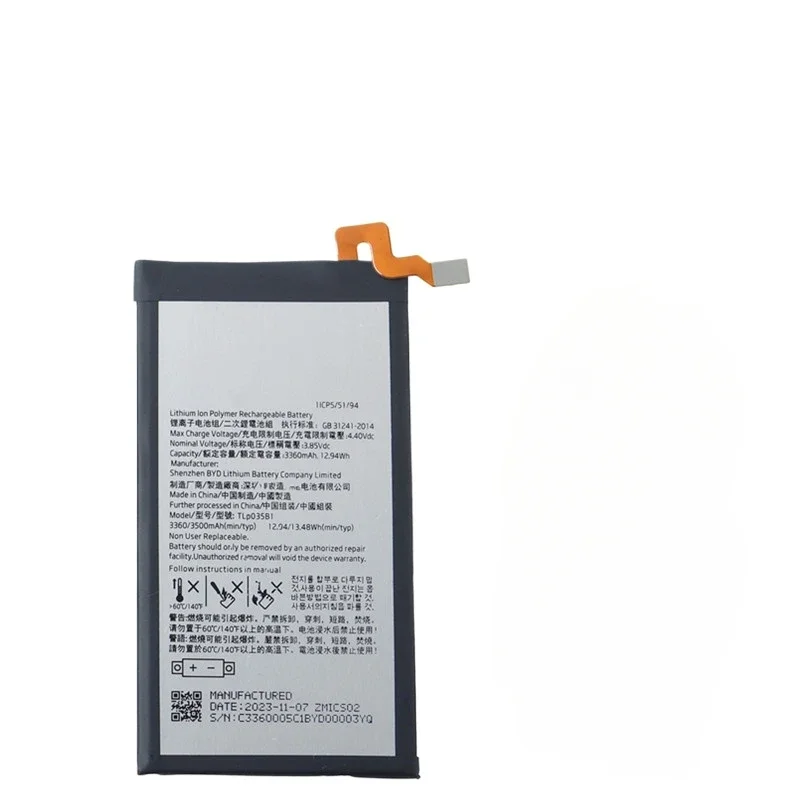 3360mAh 12.94Wh TLp035B1 Replacement Battery TLP035B1 For BlackBerry Keytwo KEY2 (not for KEY 2 LE) Mobile Phone Batteries