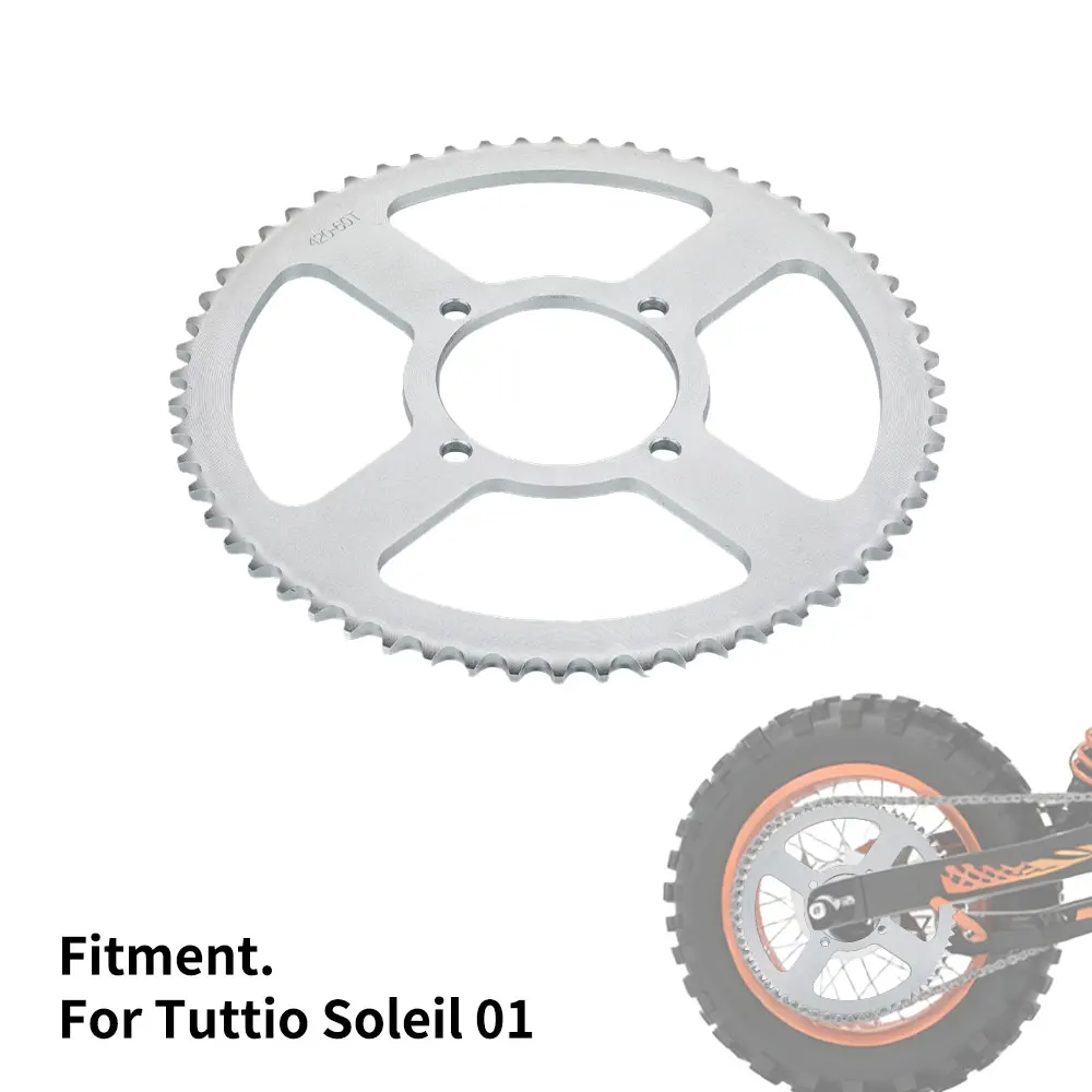 

Motorcycle Rear Chain Sprocket 45# Steel For Tuttio Soleil 01 Electric Dirt Bike E-bikes Motorcycles Accessories
