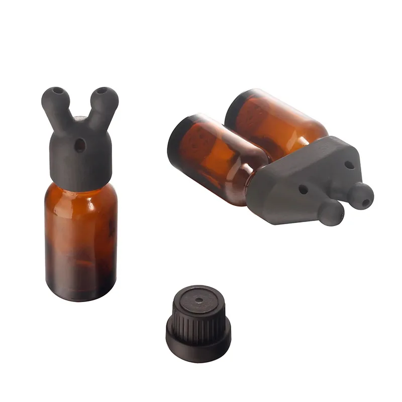 

Dual Nostril Nasal Inhaler Empty Bottle, Portable Essential Oil Aromatherapy Nose Stick Refillable Dispenser(Only bottles）