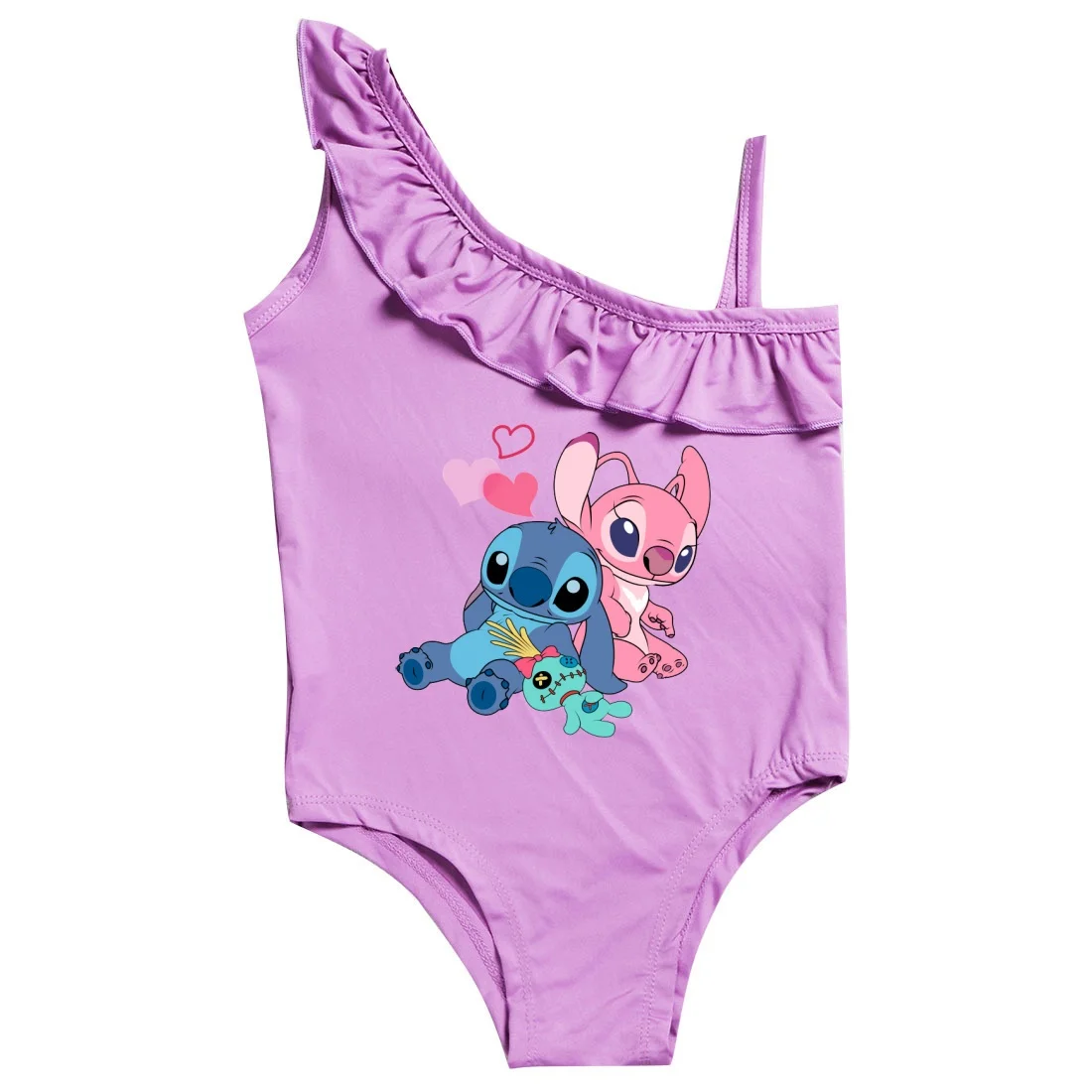 Girls Lilo Stitch Swimsuit One-Piece Swimwear Kid Stitch Princess Swimsuit Beachwear Children Clothes 3-10Years Birthday Gifts