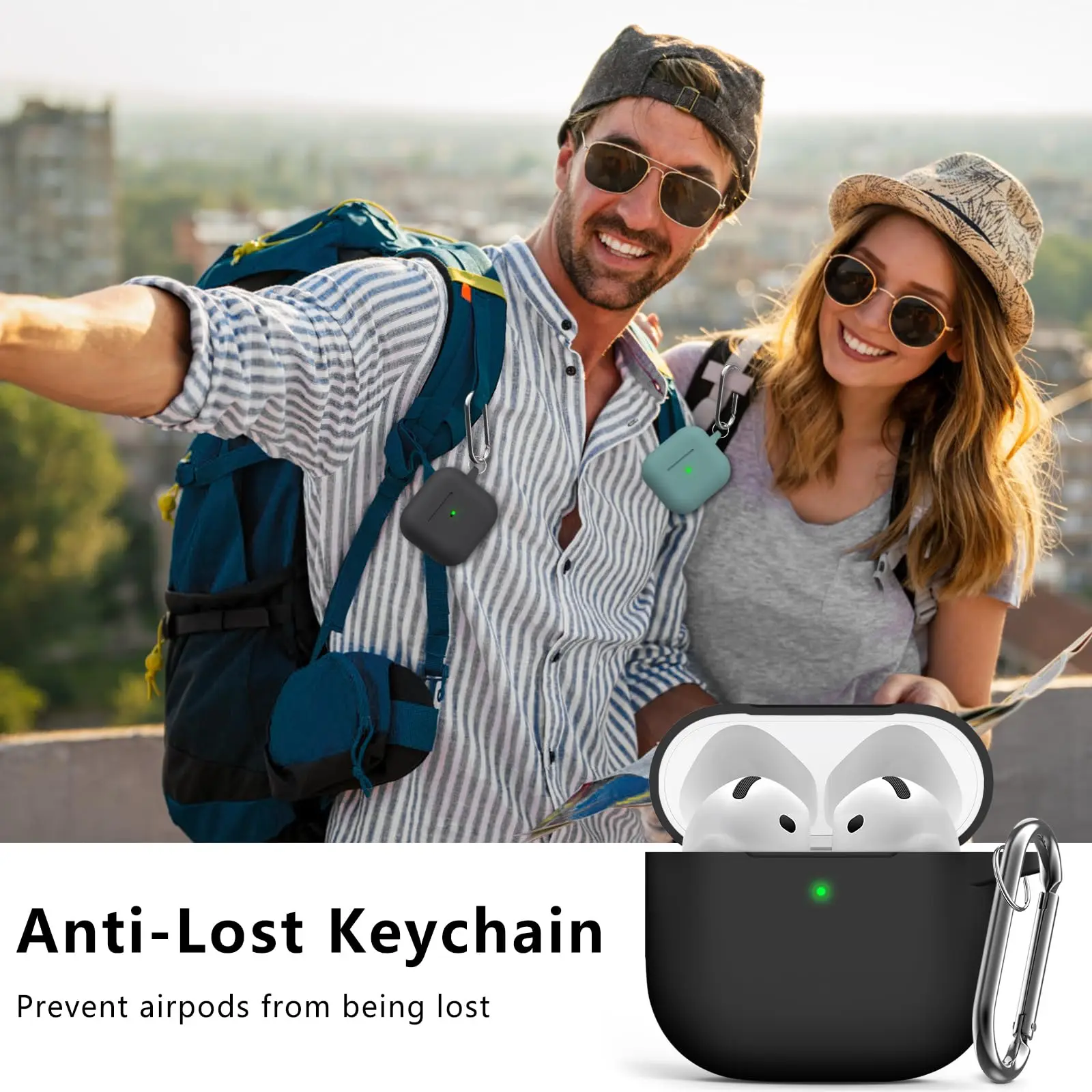 2024 Nieuw voor AirPods 4 Case Cover 2024 met Cleaner Kit Zachte siliconen beschermhoezen Accessoires met sleutelhanger voor AirPods 4