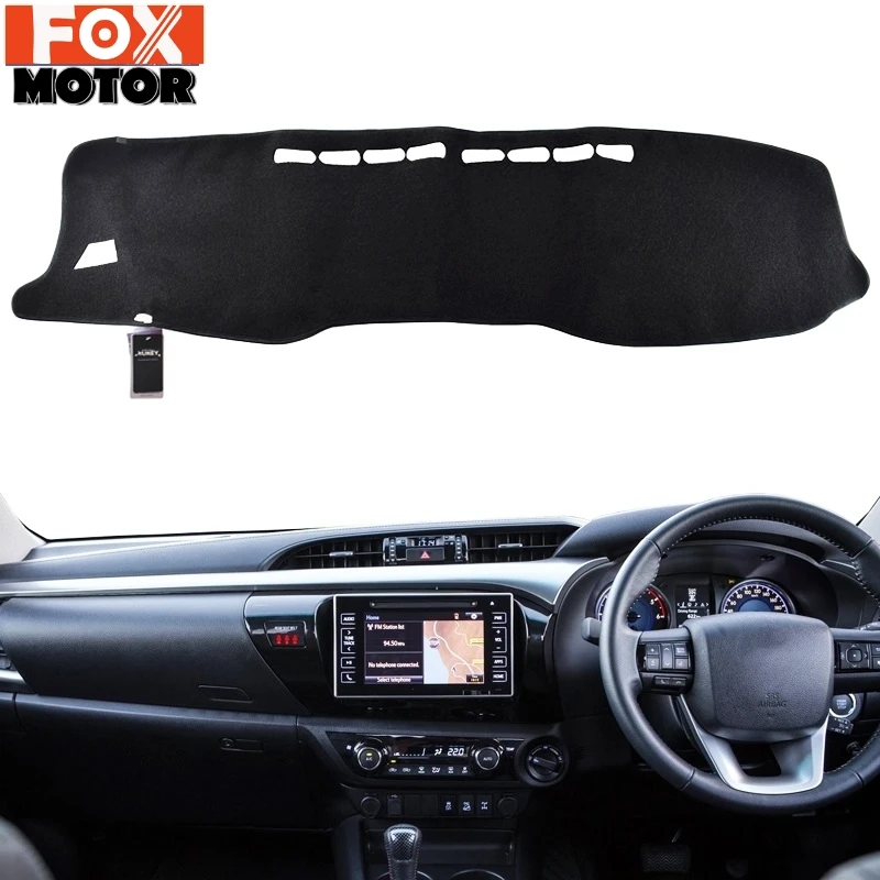 Dashboard Cover Dashmat Dash Mat Sun Shade Dash Board Cover Carpet For Toyota Hilux SR5 SR Workmate 2016 2017 2018